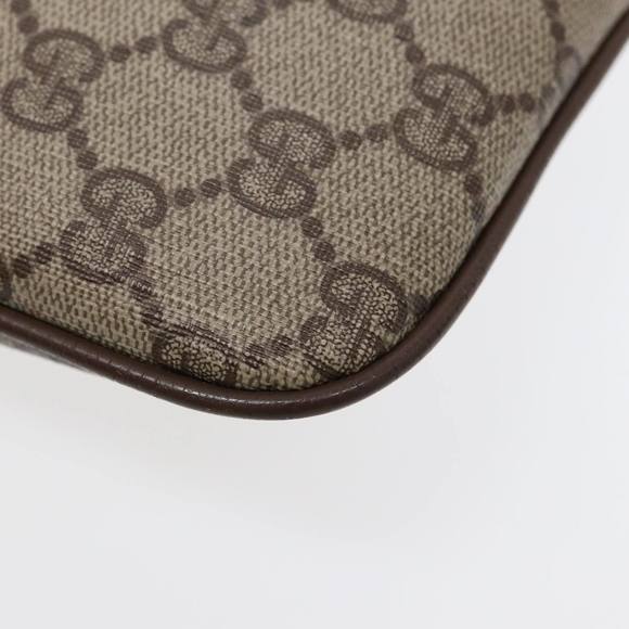 GUCCI GG Supreme Web Sherry Line Shoulder Bag PVC Beige 904 02 047 Auth 88145 - Picture 13 of 16